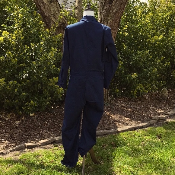 Men’s Military Navy Blue Zip Up Utility Coveralls Size 44L - Picture 9 of 16